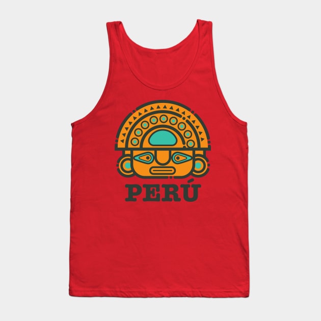 Tumi - Inca - Peru Tank Top by verde